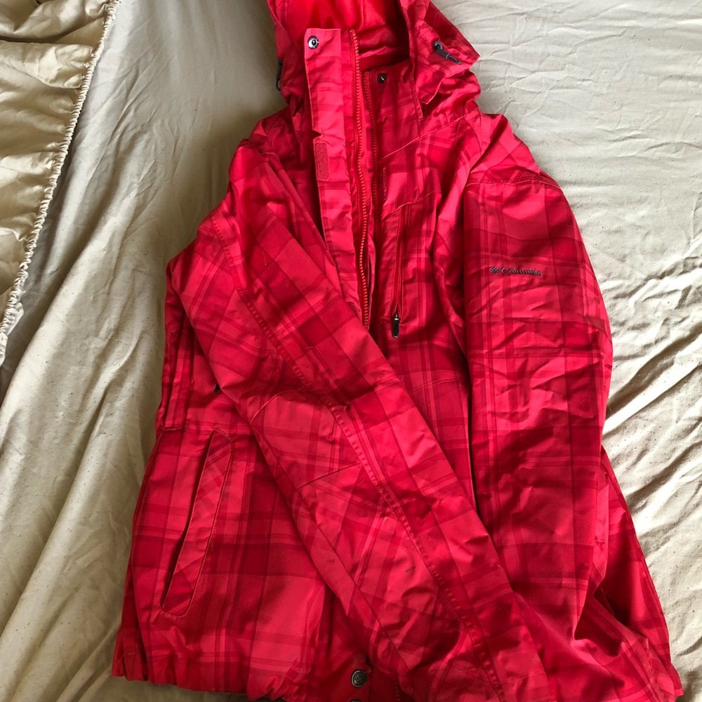 Red Columbia jacket